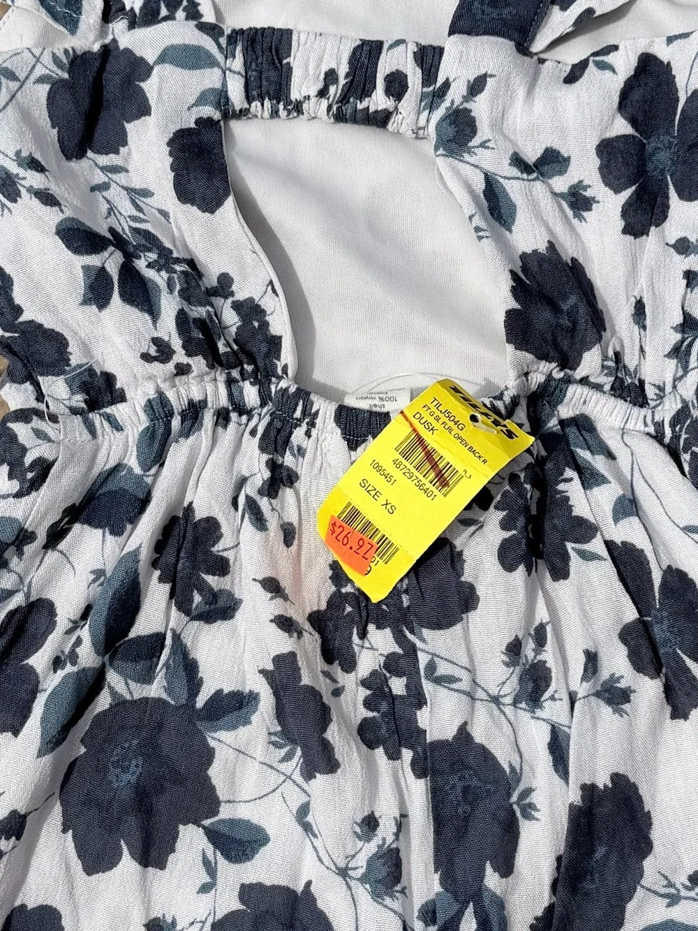 NWT Full Tilt Girls Navy Blue Floral Romper Shorts